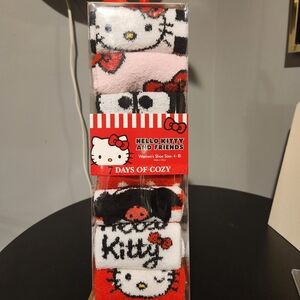 Hello Kitty Womens Socks - Red, Pink, Black